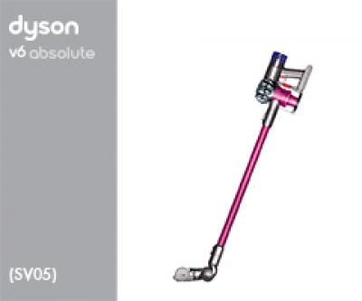 Dyson SV05 10997-01 SV05 Absolute Euro 210997-01 (Iron/Sprayed Nickel/Fuchsia) 2 Staubsauger Rad