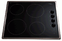 Pelgrim CKB640RVS/P04 Keramische kookplaat met bovenbediening Ofen Dichtung